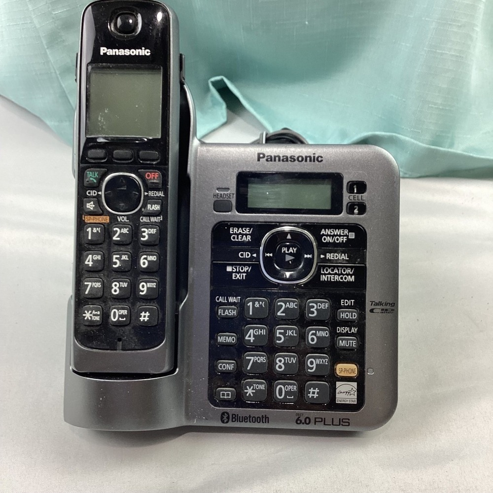 Panasonic KX-TG7641 Bluetooth DECT 6.0 Plus Cordless Phone Answering System Gray